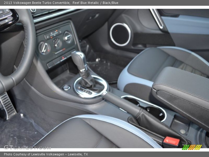 Reef Blue Metallic / Black/Blue 2013 Volkswagen Beetle Turbo Convertible