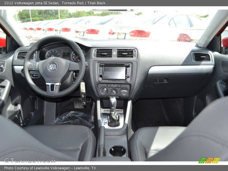 Tornado Red / Titan Black 2013 Volkswagen Jetta SE Sedan