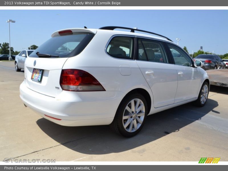 Candy White / Cornsilk Beige 2013 Volkswagen Jetta TDI SportWagen