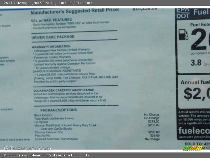 Black Uni / Titan Black 2013 Volkswagen Jetta SEL Sedan