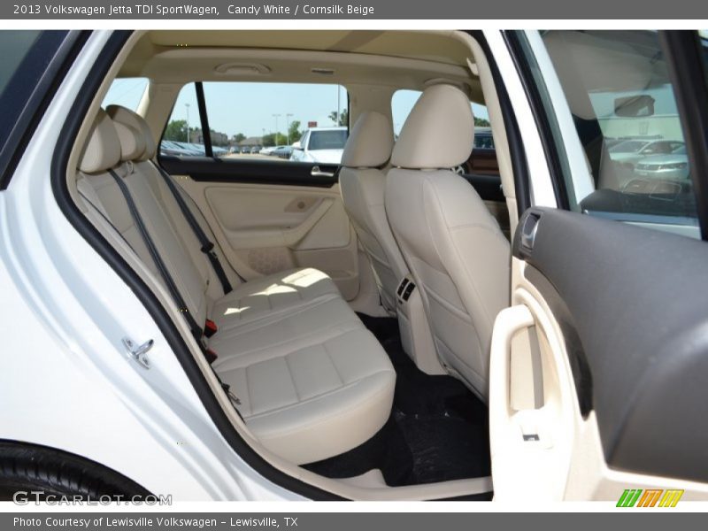 Candy White / Cornsilk Beige 2013 Volkswagen Jetta TDI SportWagen