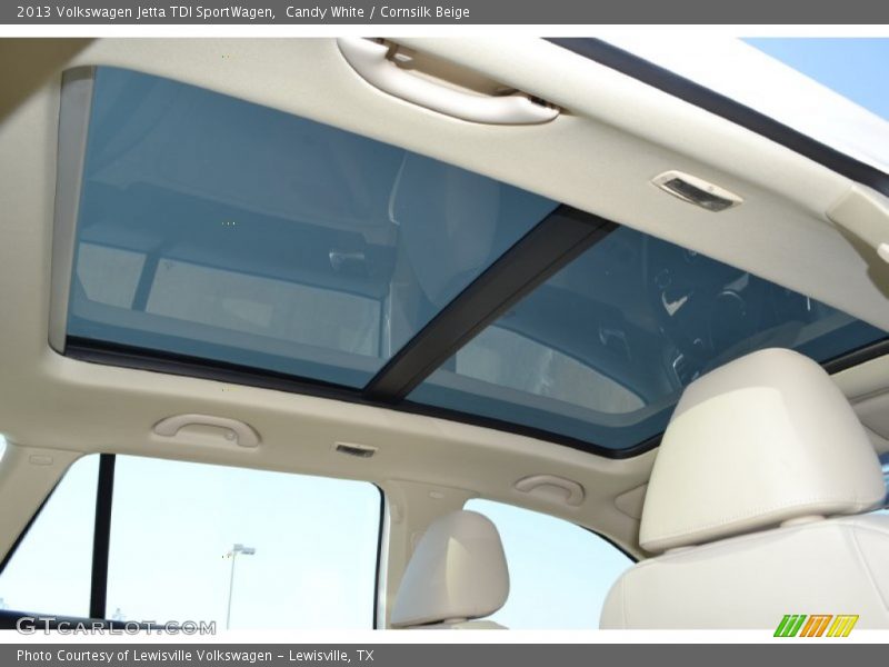 Candy White / Cornsilk Beige 2013 Volkswagen Jetta TDI SportWagen