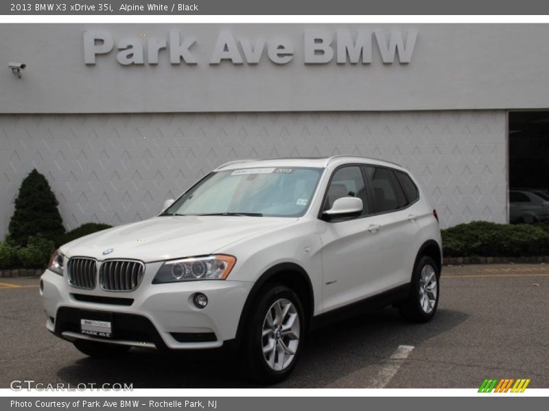 Alpine White / Black 2013 BMW X3 xDrive 35i