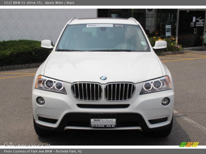 Alpine White / Black 2013 BMW X3 xDrive 35i