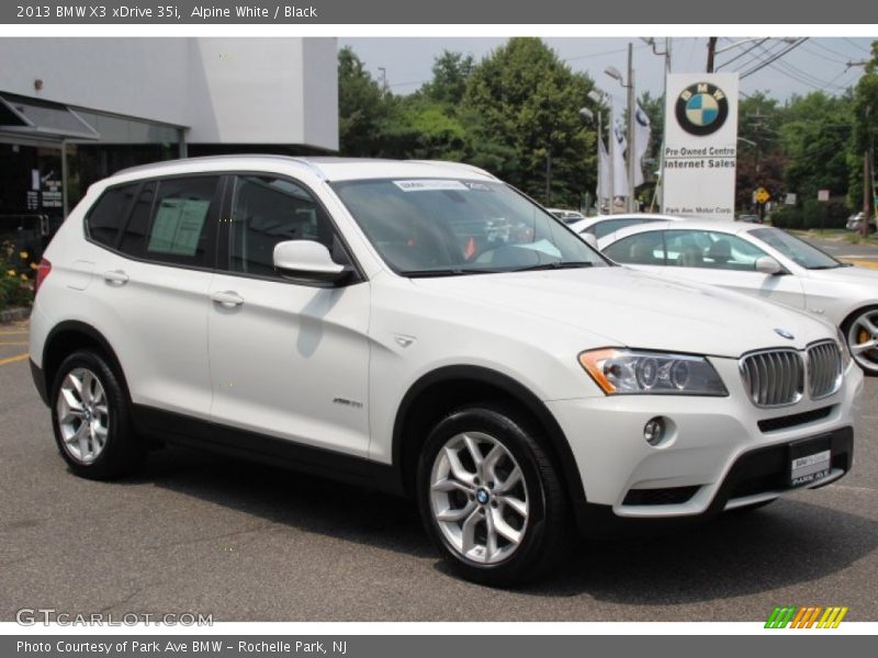 Alpine White / Black 2013 BMW X3 xDrive 35i