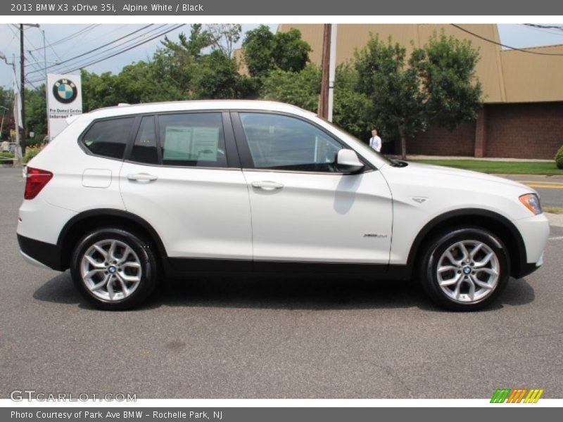 Alpine White / Black 2013 BMW X3 xDrive 35i