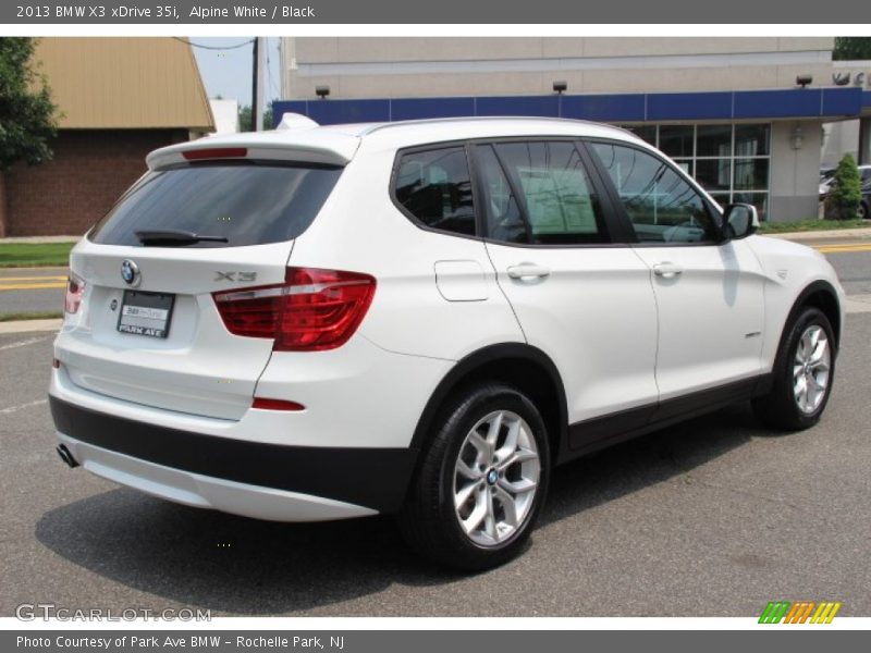 Alpine White / Black 2013 BMW X3 xDrive 35i