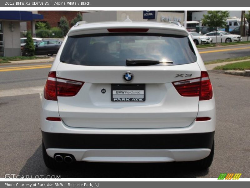 Alpine White / Black 2013 BMW X3 xDrive 35i