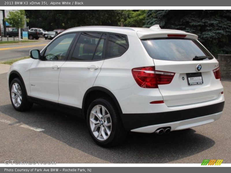 Alpine White / Black 2013 BMW X3 xDrive 35i