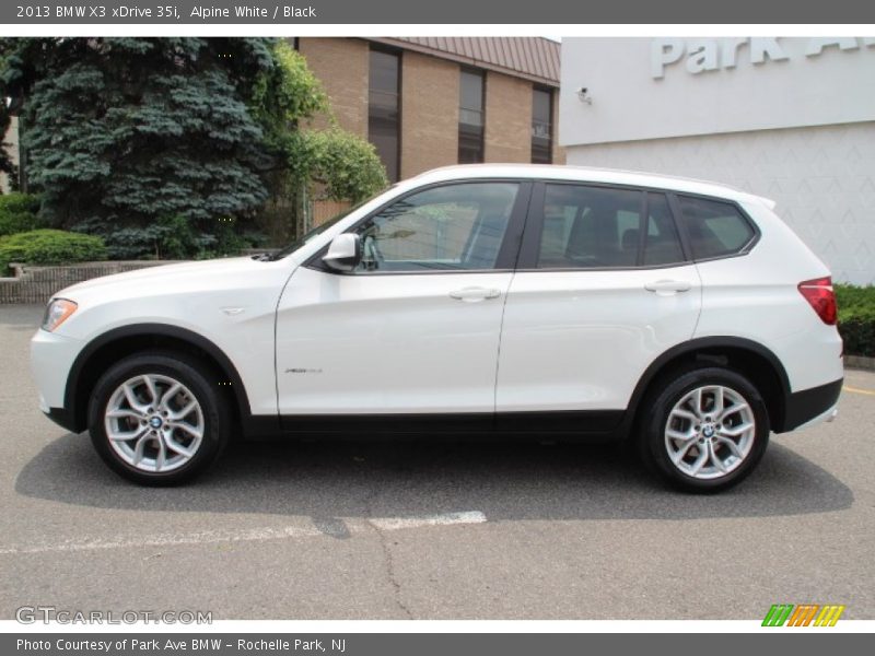 Alpine White / Black 2013 BMW X3 xDrive 35i
