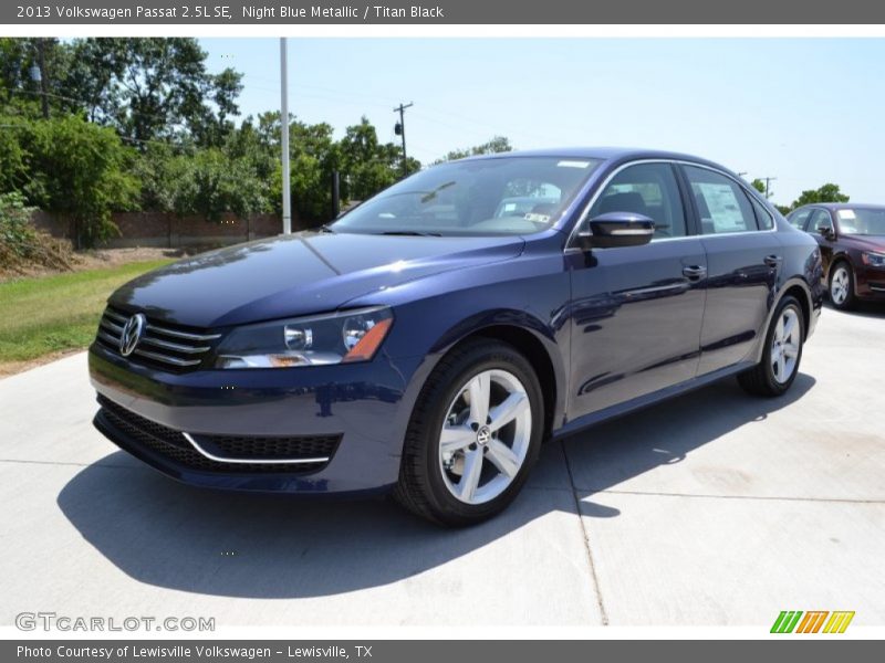 Night Blue Metallic / Titan Black 2013 Volkswagen Passat 2.5L SE