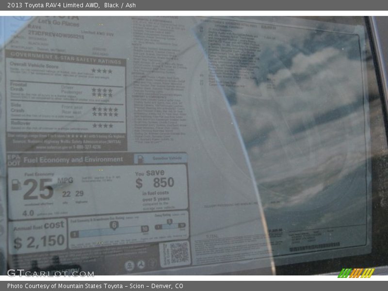 Black / Ash 2013 Toyota RAV4 Limited AWD