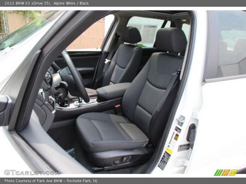 Alpine White / Black 2013 BMW X3 xDrive 35i