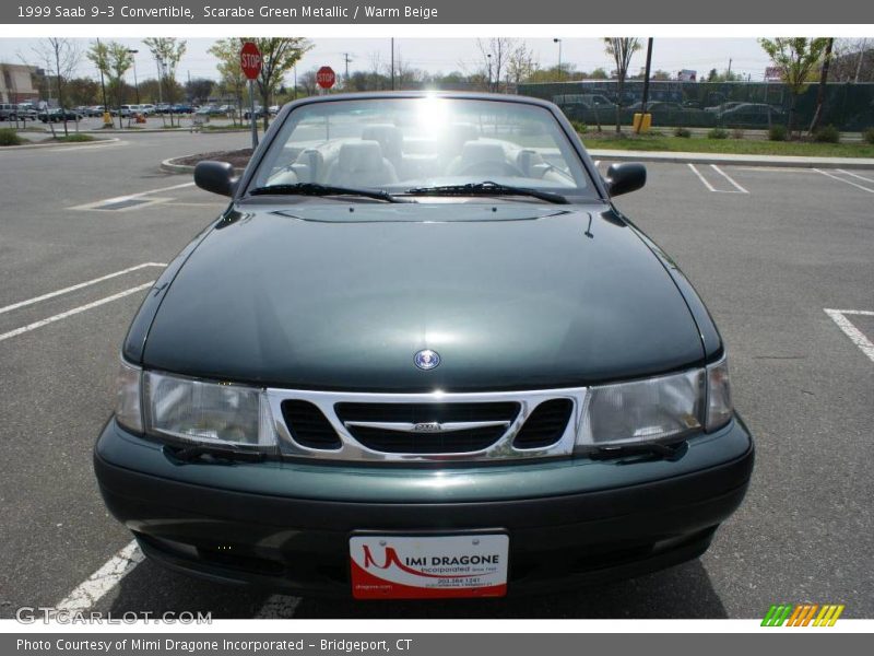 Scarabe Green Metallic / Warm Beige 1999 Saab 9-3 Convertible