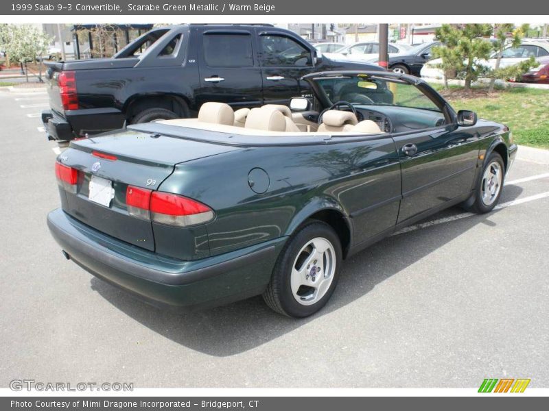 Scarabe Green Metallic / Warm Beige 1999 Saab 9-3 Convertible