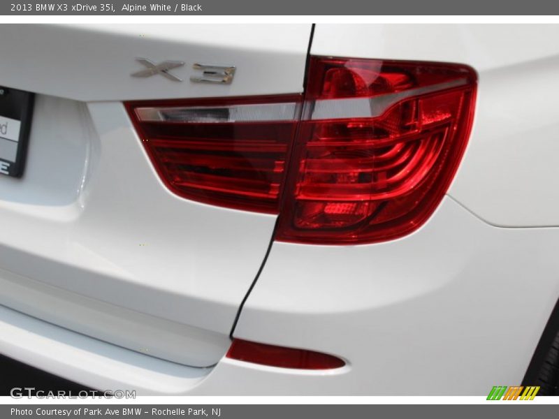 Alpine White / Black 2013 BMW X3 xDrive 35i