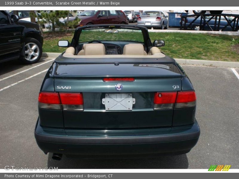 Scarabe Green Metallic / Warm Beige 1999 Saab 9-3 Convertible