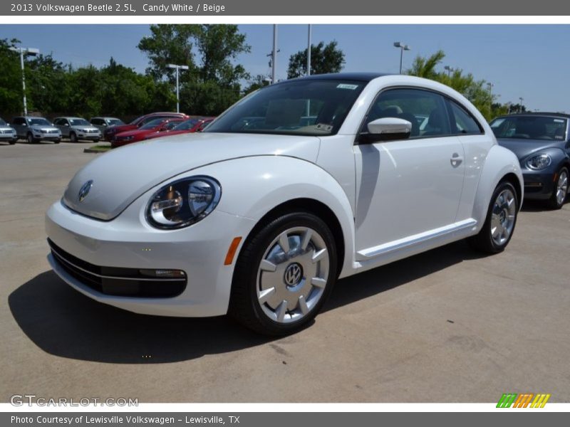 Candy White / Beige 2013 Volkswagen Beetle 2.5L