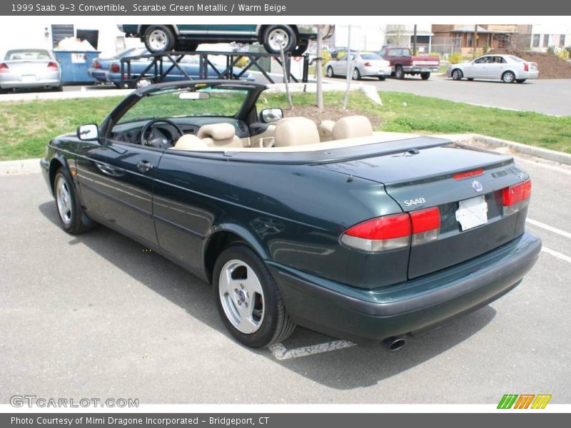 Scarabe Green Metallic / Warm Beige 1999 Saab 9-3 Convertible