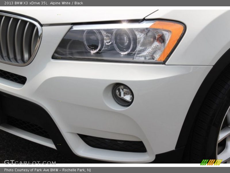 Alpine White / Black 2013 BMW X3 xDrive 35i