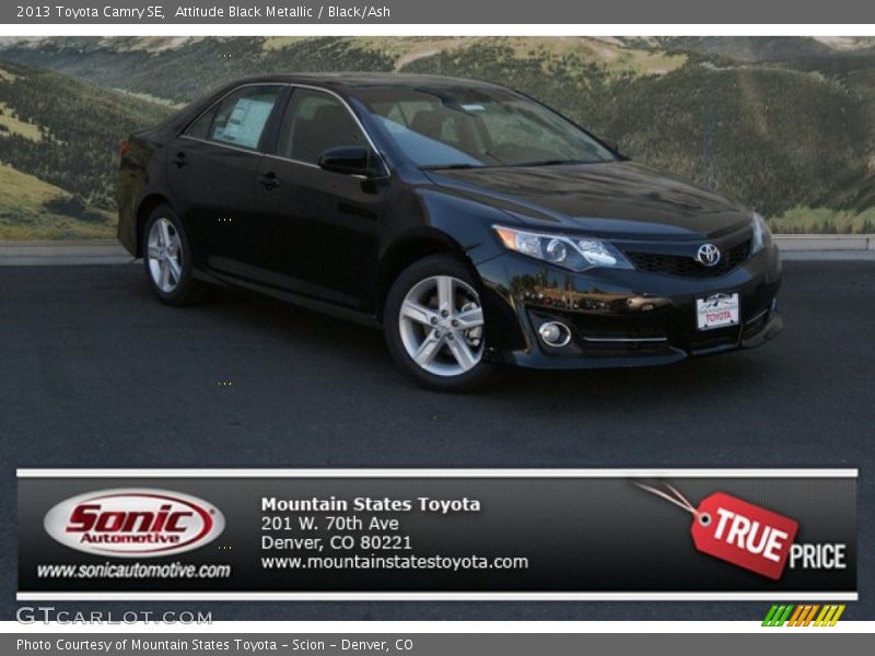 Attitude Black Metallic / Black/Ash 2013 Toyota Camry SE