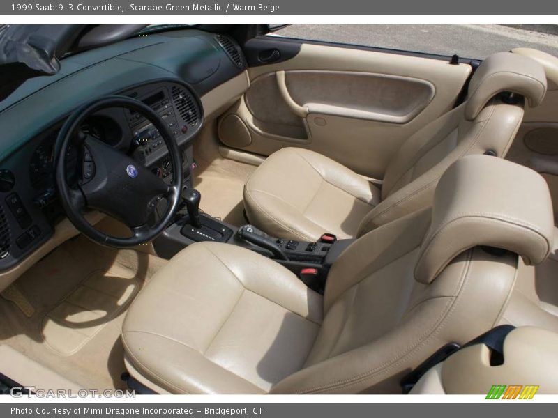 Scarabe Green Metallic / Warm Beige 1999 Saab 9-3 Convertible