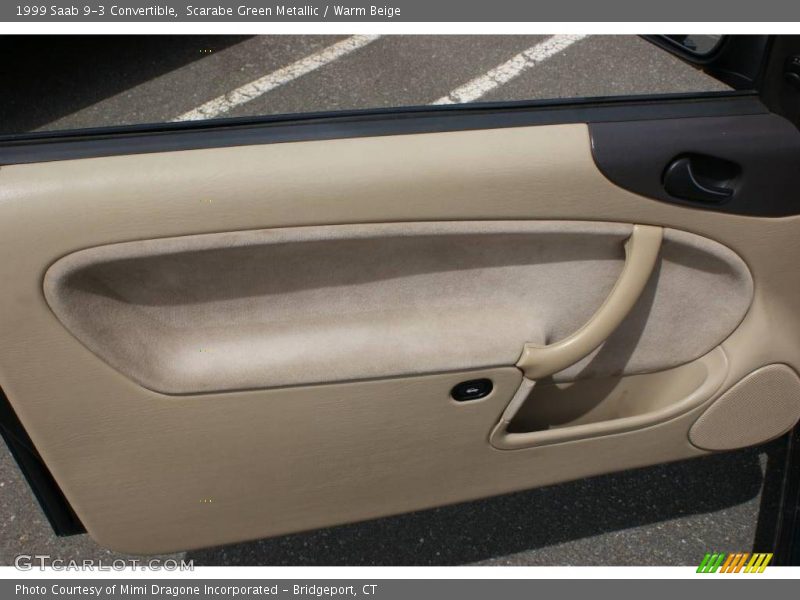 Scarabe Green Metallic / Warm Beige 1999 Saab 9-3 Convertible
