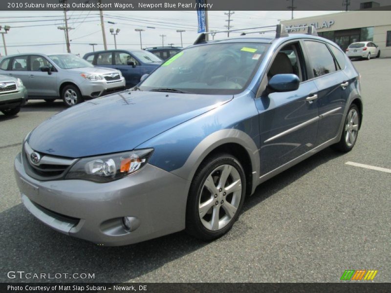 Newport Blue Pearl / Ivory 2010 Subaru Impreza Outback Sport Wagon