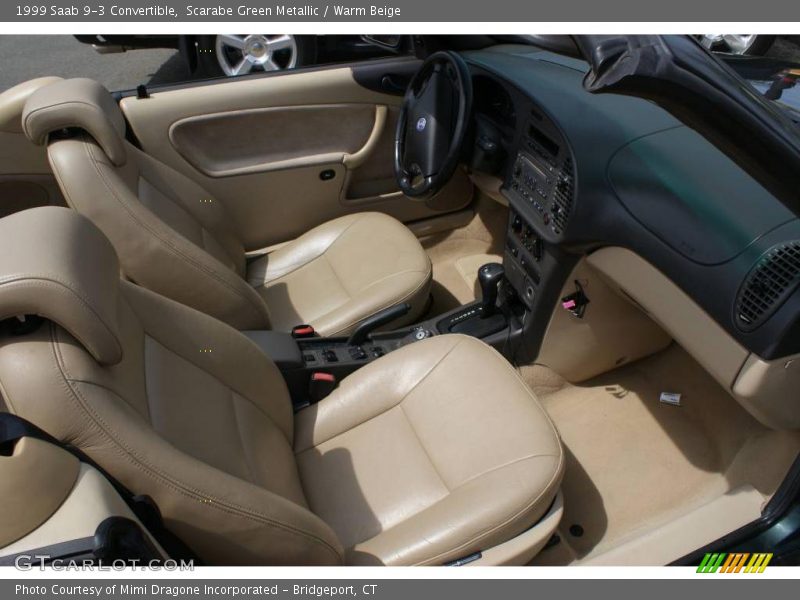 Scarabe Green Metallic / Warm Beige 1999 Saab 9-3 Convertible