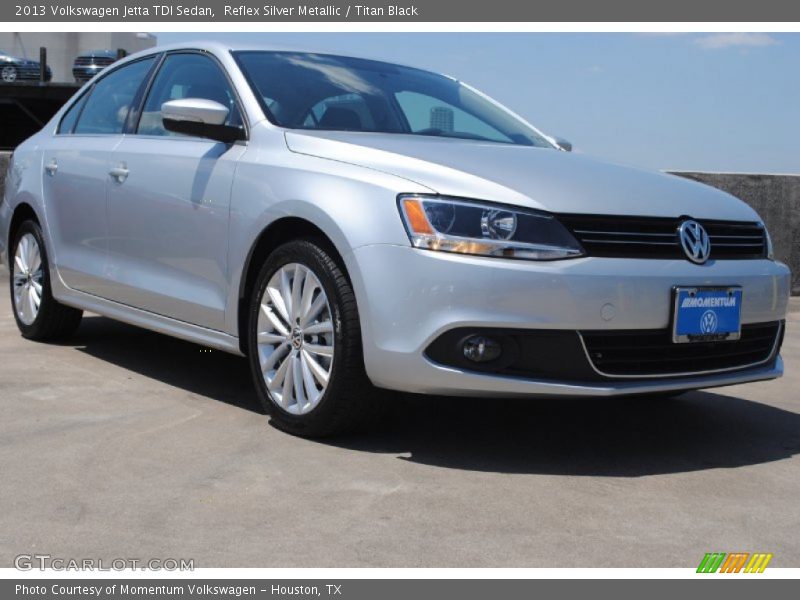 Reflex Silver Metallic / Titan Black 2013 Volkswagen Jetta TDI Sedan