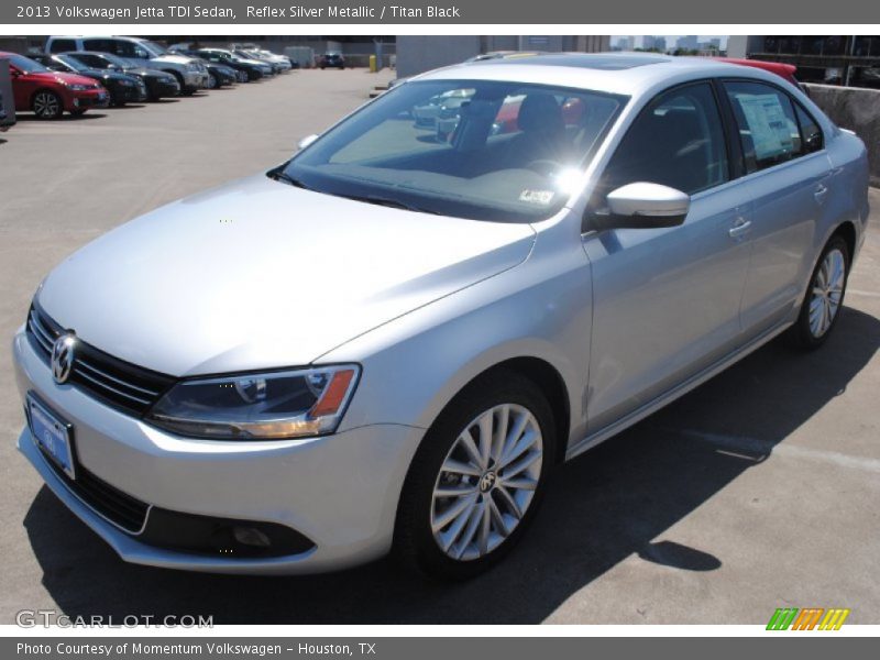 Reflex Silver Metallic / Titan Black 2013 Volkswagen Jetta TDI Sedan