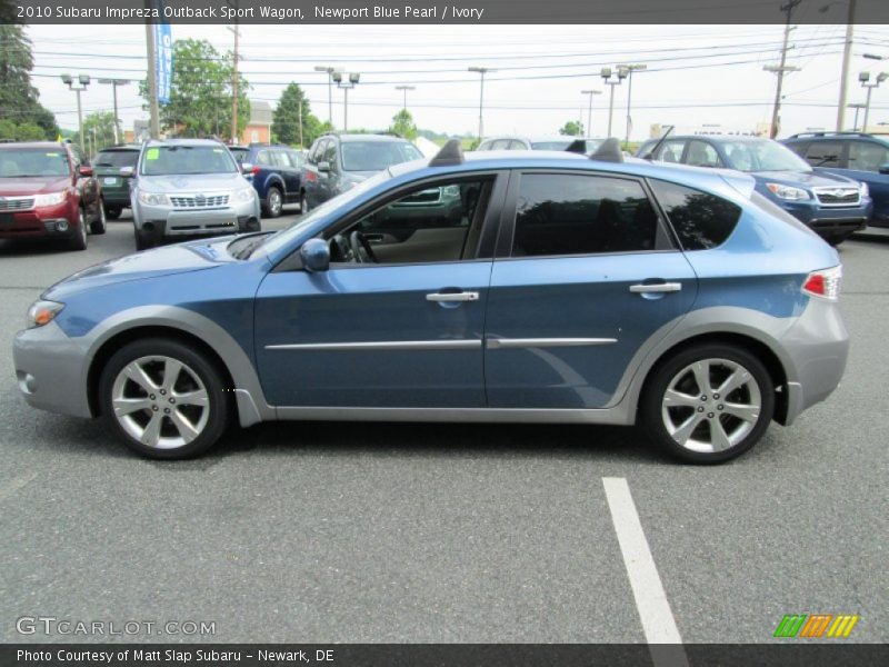 Newport Blue Pearl / Ivory 2010 Subaru Impreza Outback Sport Wagon