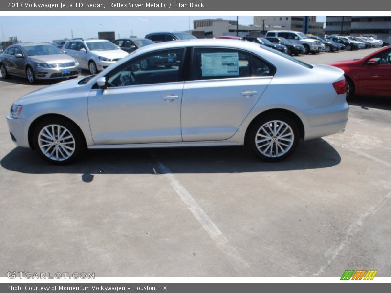 Reflex Silver Metallic / Titan Black 2013 Volkswagen Jetta TDI Sedan