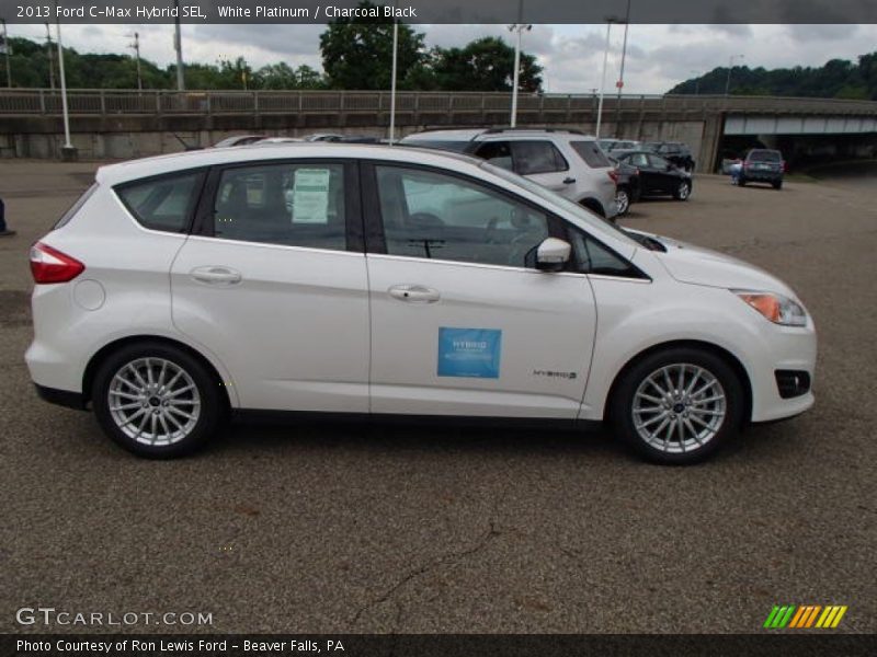 White Platinum / Charcoal Black 2013 Ford C-Max Hybrid SEL