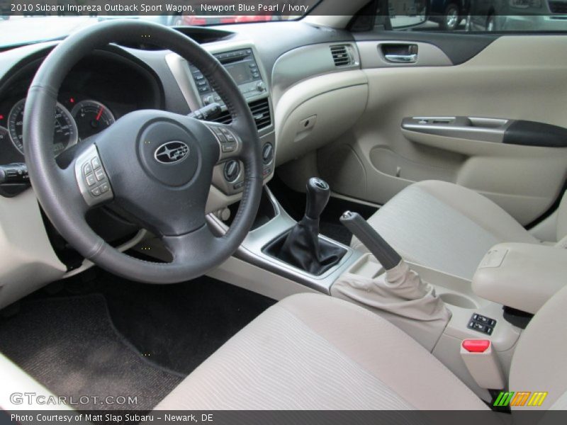 Newport Blue Pearl / Ivory 2010 Subaru Impreza Outback Sport Wagon