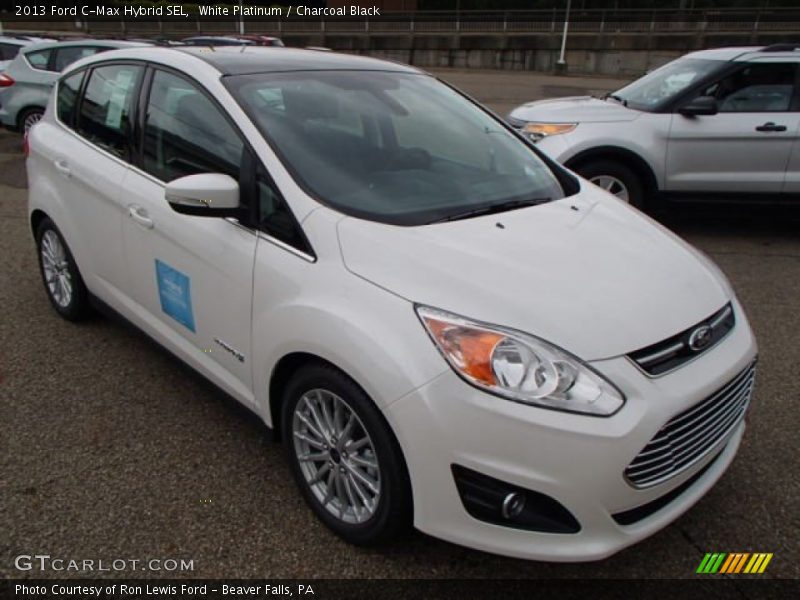 White Platinum / Charcoal Black 2013 Ford C-Max Hybrid SEL