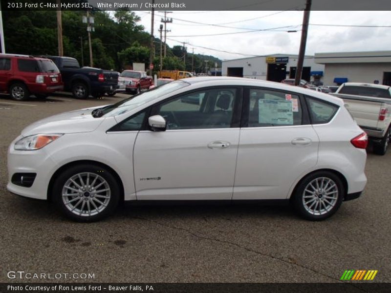 White Platinum / Charcoal Black 2013 Ford C-Max Hybrid SEL