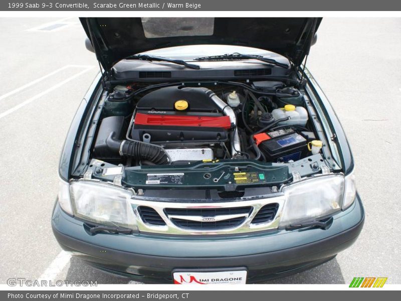 Scarabe Green Metallic / Warm Beige 1999 Saab 9-3 Convertible