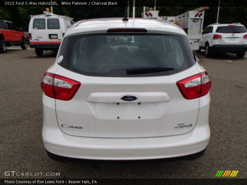 White Platinum / Charcoal Black 2013 Ford C-Max Hybrid SEL
