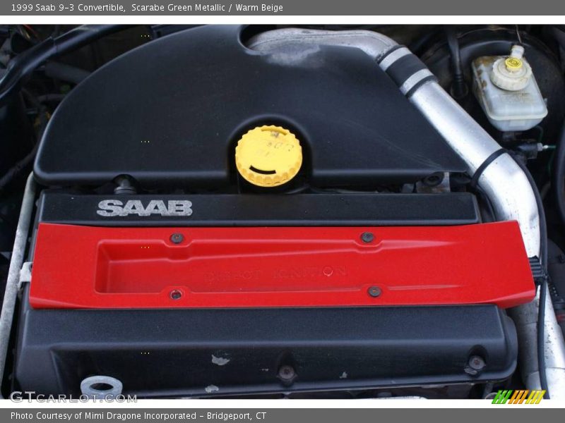 Scarabe Green Metallic / Warm Beige 1999 Saab 9-3 Convertible