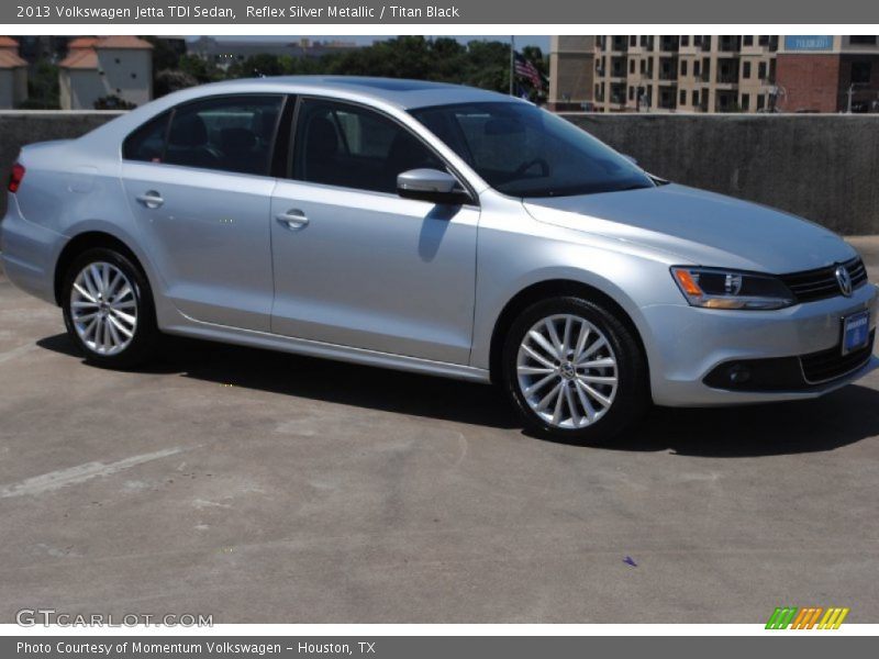 Reflex Silver Metallic / Titan Black 2013 Volkswagen Jetta TDI Sedan