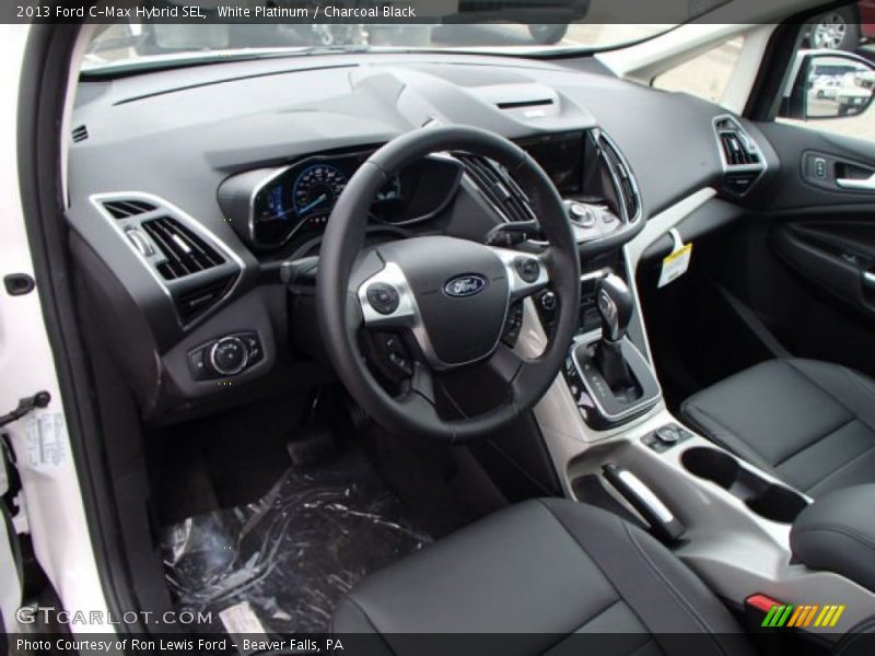 White Platinum / Charcoal Black 2013 Ford C-Max Hybrid SEL