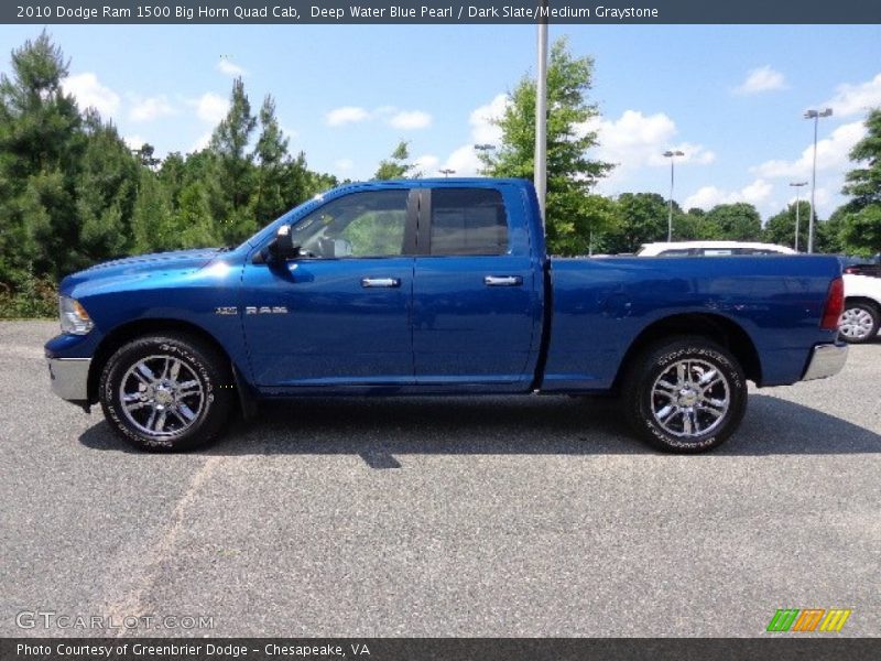  2010 Ram 1500 Big Horn Quad Cab Deep Water Blue Pearl