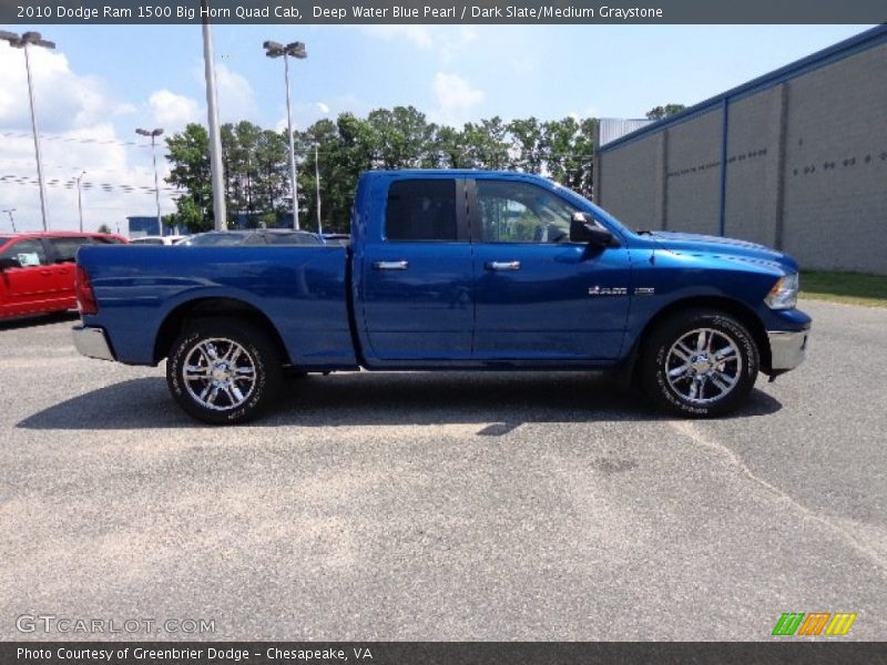 Deep Water Blue Pearl / Dark Slate/Medium Graystone 2010 Dodge Ram 1500 Big Horn Quad Cab