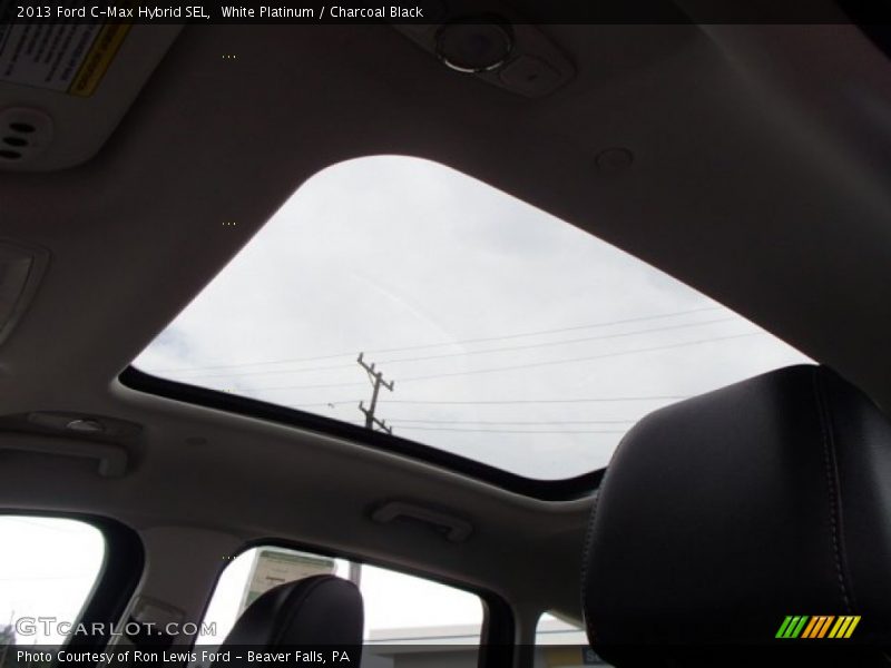 White Platinum / Charcoal Black 2013 Ford C-Max Hybrid SEL