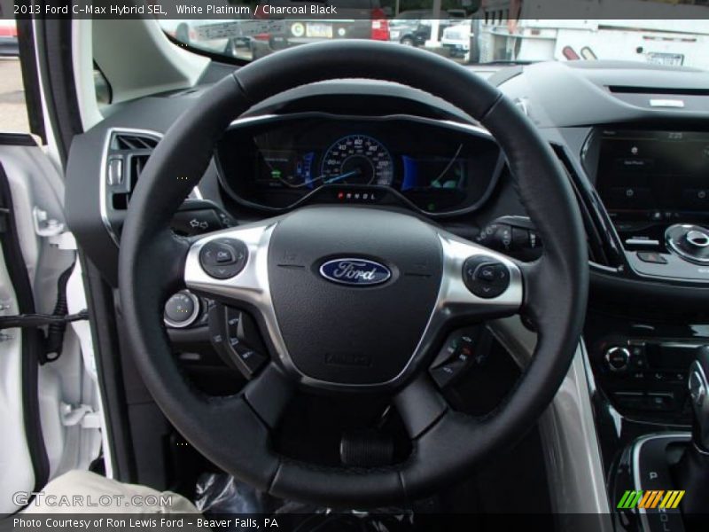 White Platinum / Charcoal Black 2013 Ford C-Max Hybrid SEL