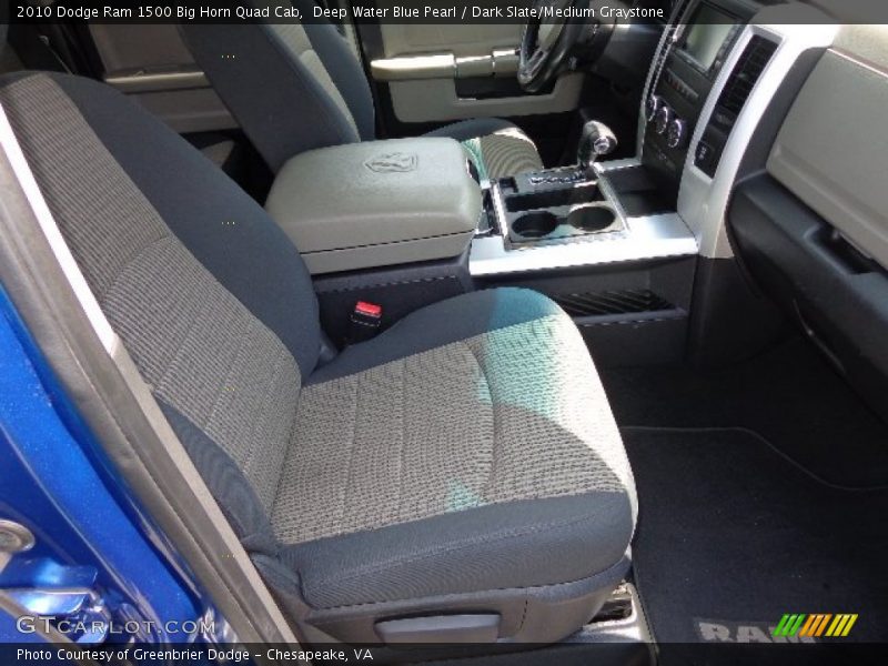 Deep Water Blue Pearl / Dark Slate/Medium Graystone 2010 Dodge Ram 1500 Big Horn Quad Cab