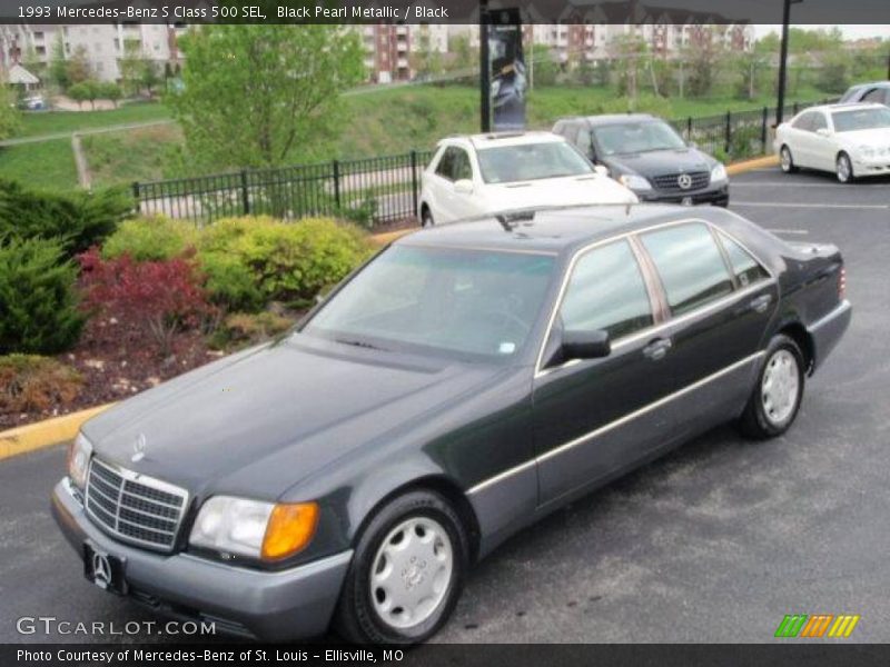 Black Pearl Metallic / Black 1993 Mercedes-Benz S Class 500 SEL