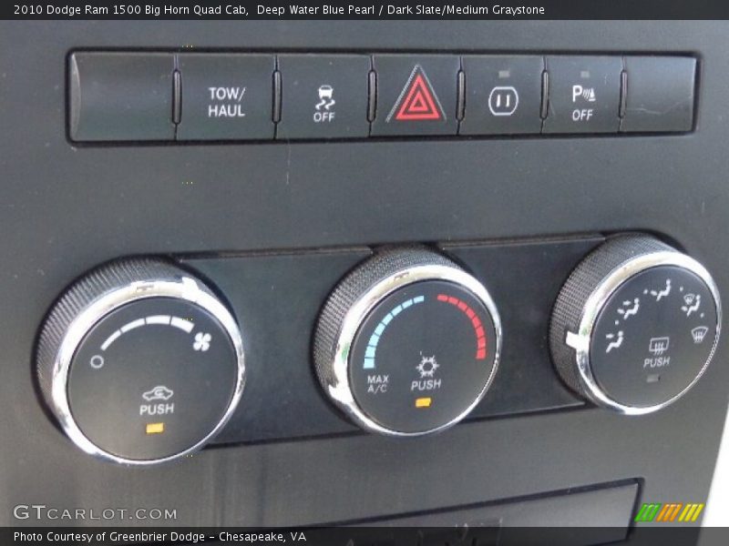Deep Water Blue Pearl / Dark Slate/Medium Graystone 2010 Dodge Ram 1500 Big Horn Quad Cab