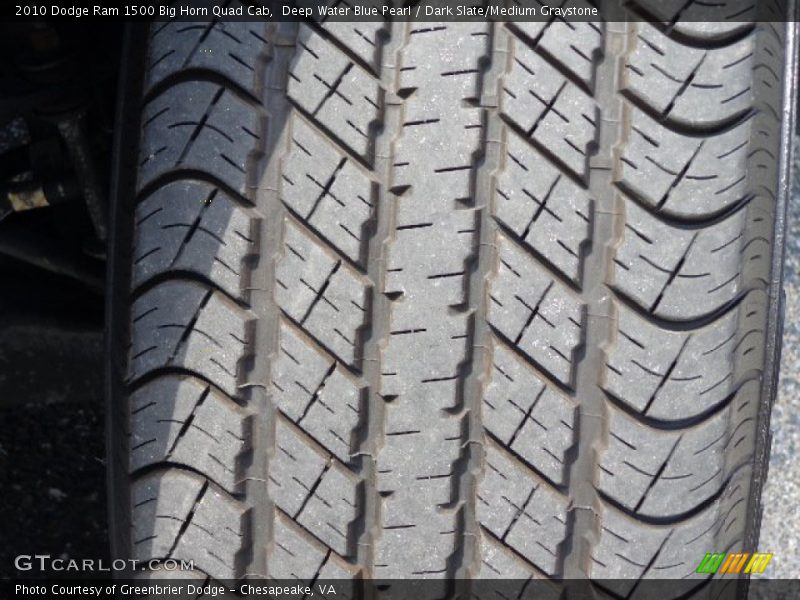 Deep Water Blue Pearl / Dark Slate/Medium Graystone 2010 Dodge Ram 1500 Big Horn Quad Cab